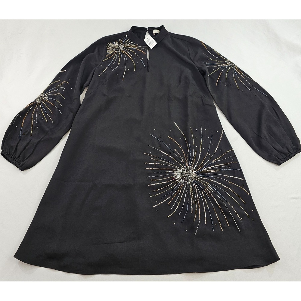 Loft dress womens 00 black 37803797 polyester $109